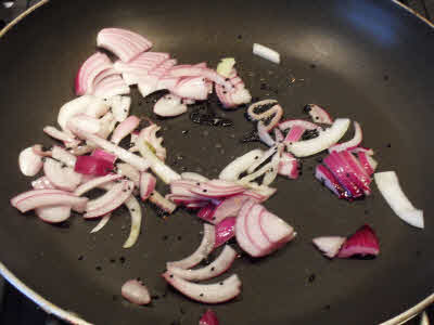 Add chopped onion