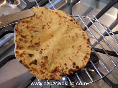 Aloo Stuffed Roti is ready