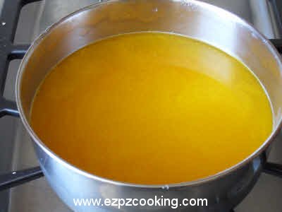 Cook dhuli masoor with salt and turmeric