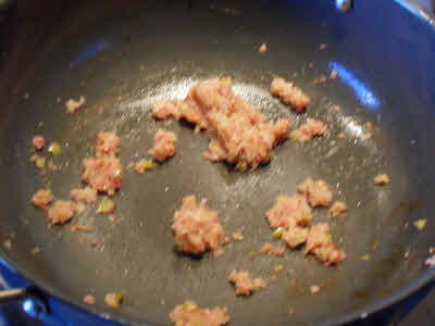 Fry onions for gobhi manchurian gravy