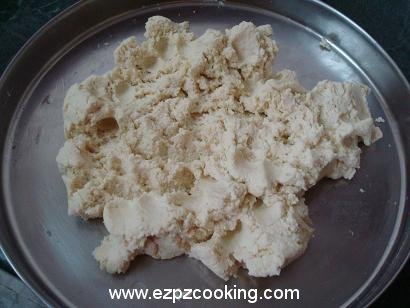 Mix gulab jamun dough ingredients