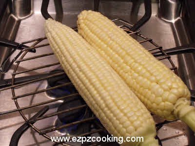 Grill the corn cobs