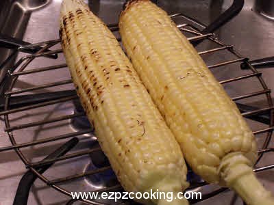 Grill the corn cobs