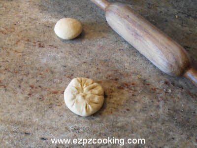 Make a dough ball for plain parantha