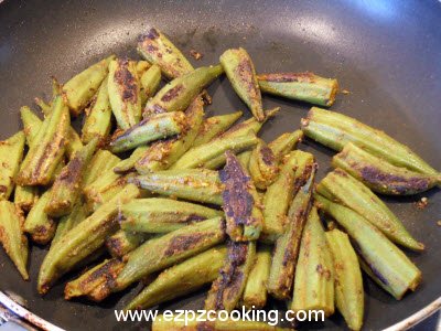 Stuffed Bhindi Okra is ready