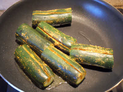 Cook Stuffed zucchini
