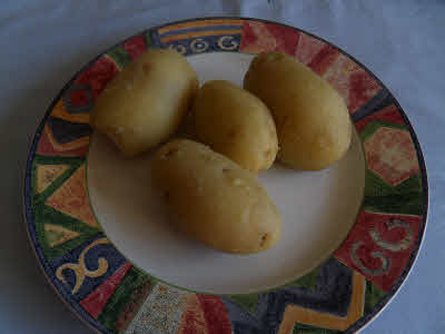 Boiled potatoes