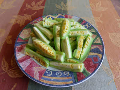 Deseeded Bittergourd