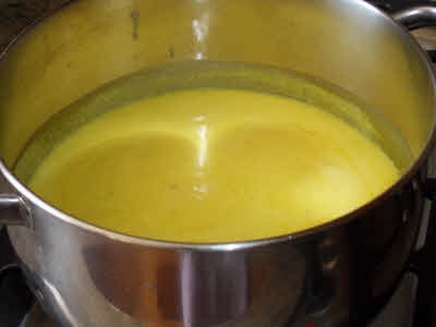 Cooking kadhi