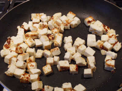 Sauteed Paneer cubes