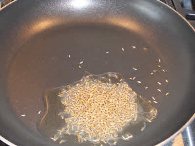 Crackle cumin seeds