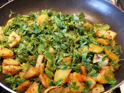 Add methi leaves