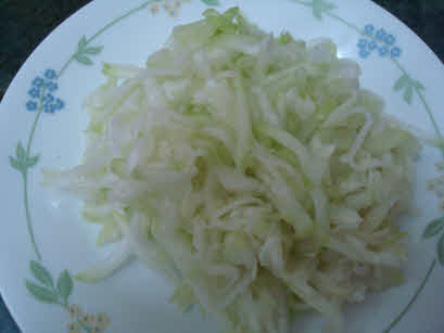 Grated lauki