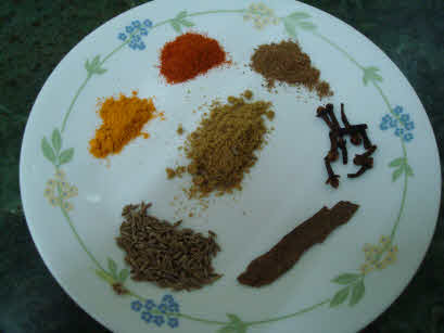 Spices for Lauki Pulao