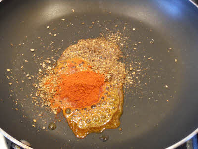 Saute spices