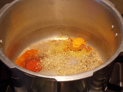 Saute spices