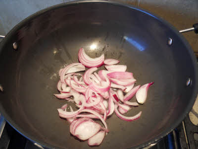 Saute the onions