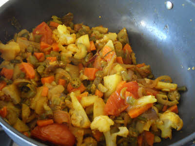 Add garam masala when vegetables are soft