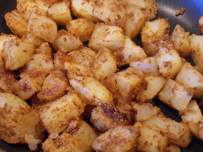 Mix potatoes