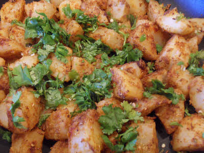 Garnish with coriander leaves