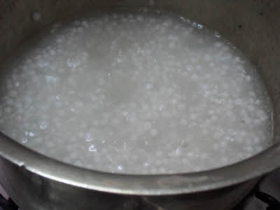 Boil sabudana