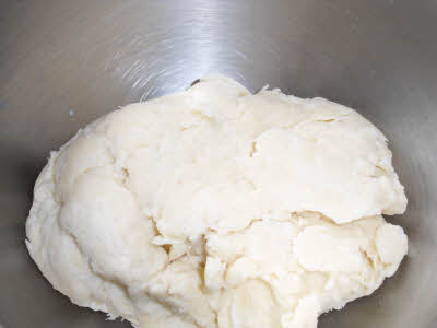Kneading the Gujia dough