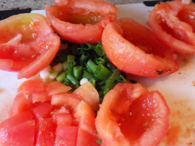 Peel and deseed the tomatoes for salsa