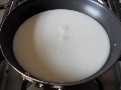 Boil milk