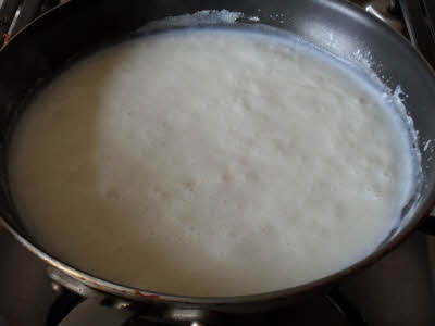 Boil milk