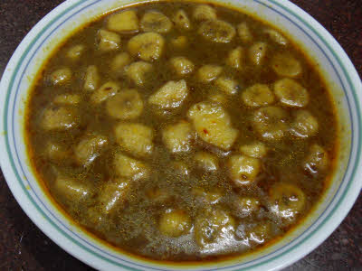 Sweet Banana Curry is ready