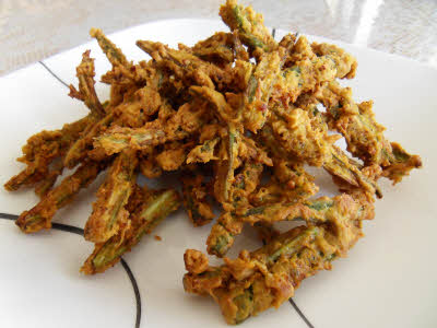 Fried Okra is ready