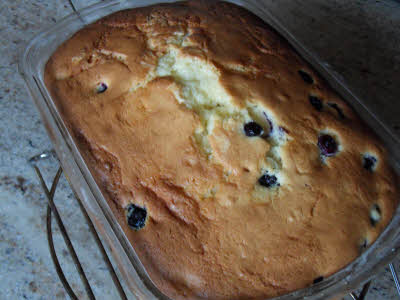 Blueberry cake is ready
