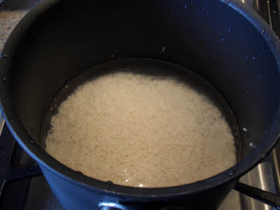 Wash rice