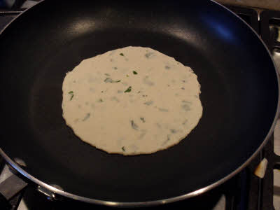 Place Corn Tortilla on the griddle