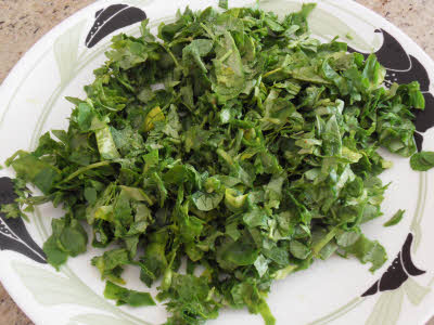 chop methi