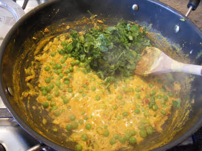 Cook methi leaves