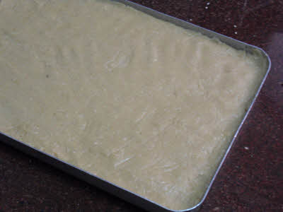 Spread til ki burfi batter