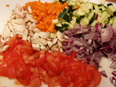 Prepare Vegetable Tamale filling