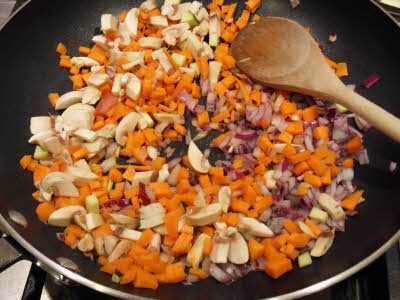 Prepare Vegetable Tamale filling