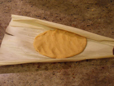 Prepare Vegetable Tamale packet