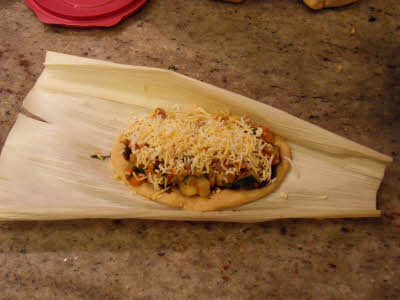 Prepare Vegetable Tamale packet