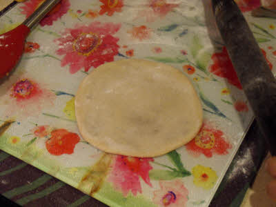 Roll the dough for puran poli
