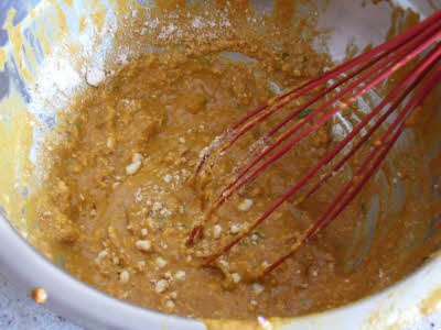 Mix peanut sauce ingredients