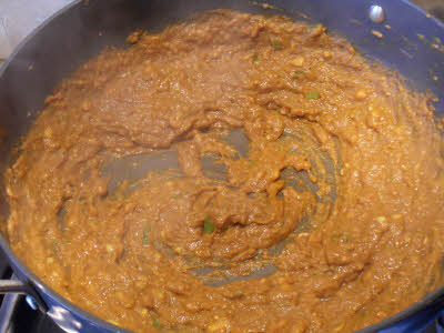 Peanut sauce is ready