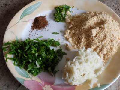 Prepare things for Sabudana Thalipeeth