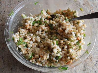 Make dough for Sabudana Thalipeeth