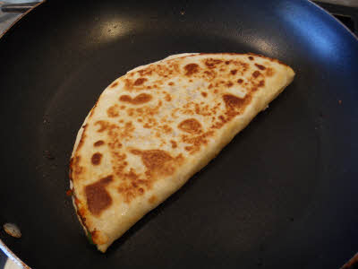 Brown quesadilla