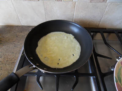 Cooking crepe