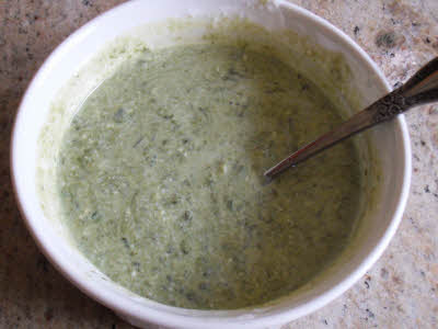 yogurt + spinach