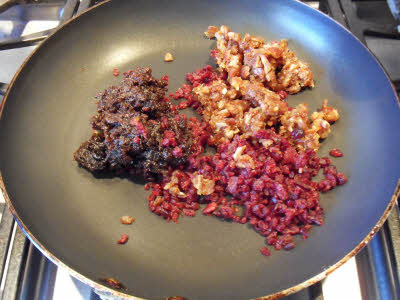 Cook cranberries and dates